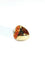 Bague 50.5 Bague en or jaune 18 carats avec perles de corail 58 Facettes