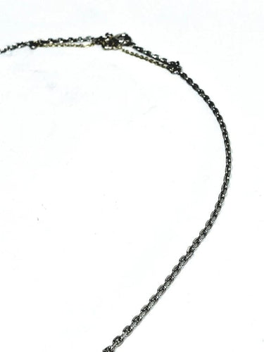 Collier Chaîne forçat en or blanc 18 carats 58 Facettes