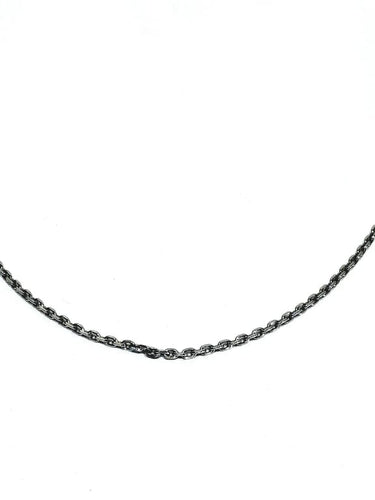 Collier Chaîne forçat en or blanc 18 carats 58 Facettes
