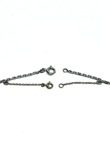 Collier Chaîne forçat en or blanc 18 carats 58 Facettes