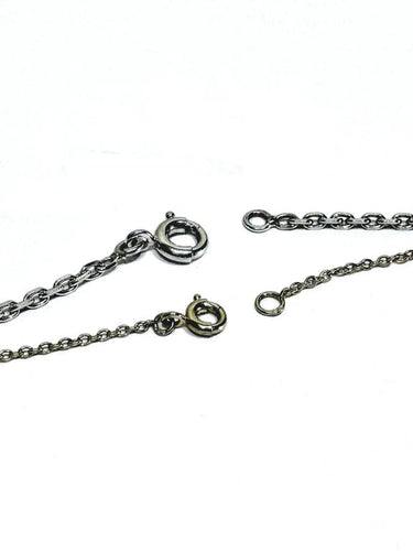 Collier Chaîne forçat en or blanc 18 carats 58 Facettes