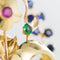 Broche Broche bouquet rétro en or jaune 18 carats et pierres 58 Facettes 18-264