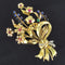 Broche Broche bouquet rétro en or jaune 18 carats et pierres 58 Facettes 18-264