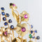 Broche Broche bouquet rétro en or jaune 18 carats et pierres 58 Facettes 18-264