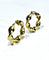 Boucles d'oreilles Créoles torsadées en or jaune 18 carats 58 Facettes