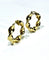 Boucles d'oreilles Créoles torsadées en or jaune 18 carats 58 Facettes
