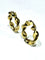 Boucles d'oreilles Créoles torsadées en or jaune 18 carats 58 Facettes