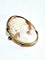 Broche Broche camée coquillage en or jaune 18 carats 58 Facettes