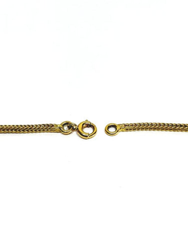 Collier Chaîne maille palmier en or jaune 18 carats 58 Facettes
