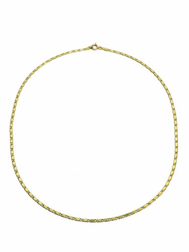 Collier Chaîne - Maille rectangulaire en or jaune 18 carats 58 Facettes