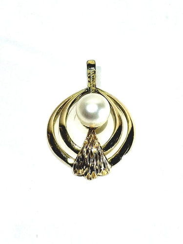 Pendentif Pendentif ajouré en or jaune 18 carats et perle 58 Facettes
