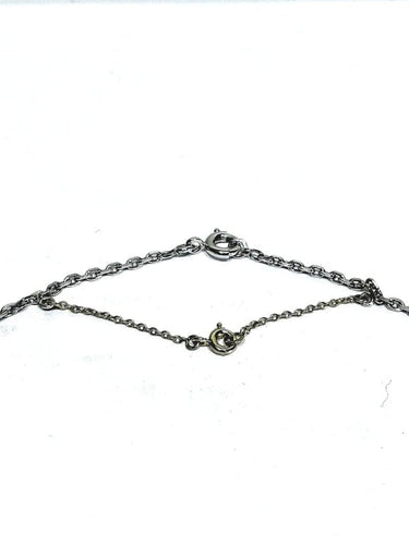 Collier Chaîne maille forçat en or blanc 18 carats 58 Facettes