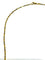 Collier Chaîne en or jaune et blanc 18 carats, maille palmier 58 Facettes