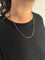Collier Chaîne en or jaune et blanc 18 carats, maille palmier 58 Facettes