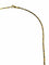 Collier Chaîne maille palmier en or jaune et blanc 18 carats 58 Facettes