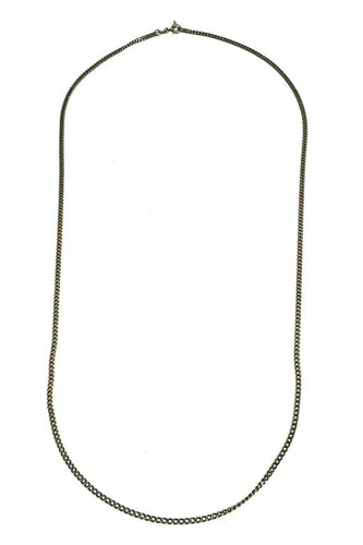 Collier Chaîne gourmette en or jaune 18 carats 58 Facettes