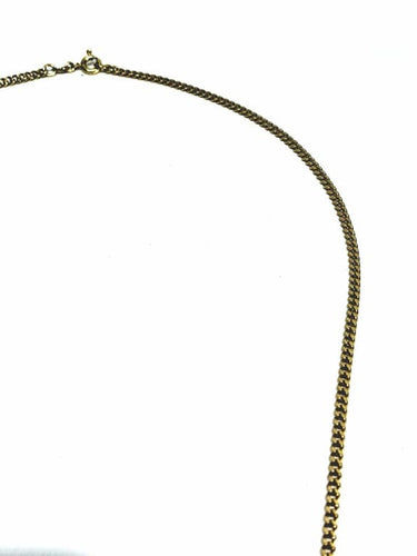 Collier Chaîne gourmette en or jaune 18 carats 58 Facettes