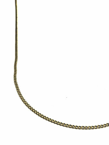 Collier Chaîne gourmette en or jaune 18 carats 58 Facettes