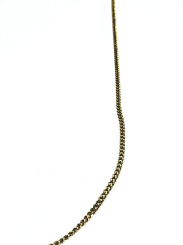 Collier Chaîne gourmette en or jaune 18 carats 58 Facettes