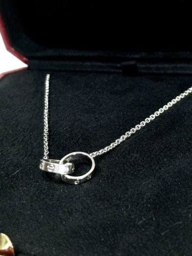 Collier Cartier Love - Collier en or gris 58 Facettes