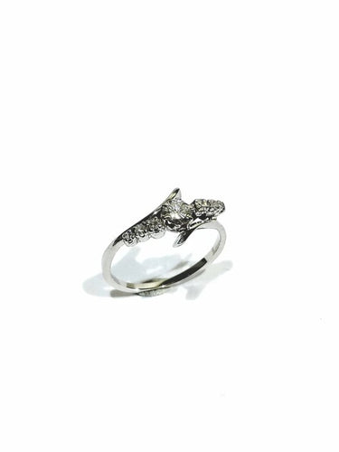 Bague 53.5 Bague en or blanc et diamants 0,36 ct 58 Facettes