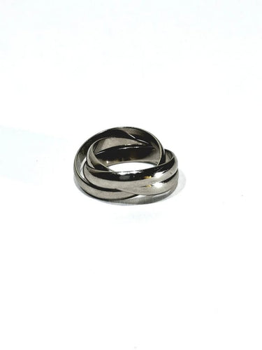 Bague 51 Cartier Trinity - Bague en or gris 750 58 Facettes