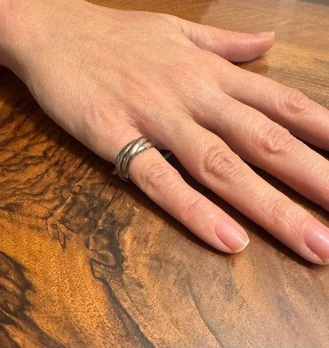 Bague 51 Cartier Trinity - Bague en or gris 750 58 Facettes