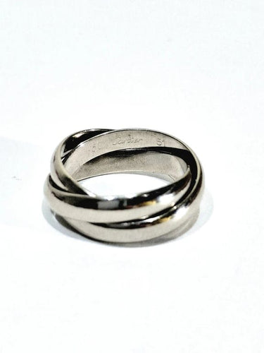 Bague 51 Cartier Trinity - Bague en or gris 750 58 Facettes