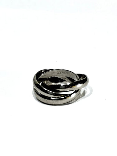 Bague 51 Cartier Trinity - Bague en or gris 750 58 Facettes