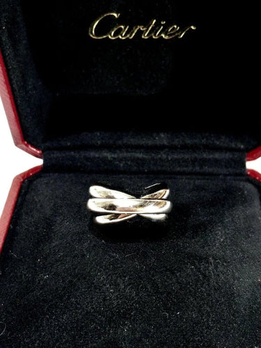 Bague 51 Cartier Trinity - Bague en or gris 750 58 Facettes