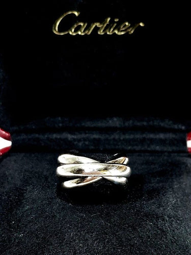 Bague 51 Cartier Trinity - Bague en or gris 750 58 Facettes