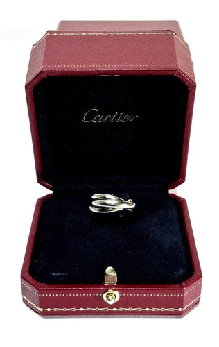 Bague 51 Cartier Trinity - Bague en or gris 750 58 Facettes