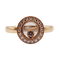 Bague 48 Chopard Happy Diamonds - Bague pavée de diamants en or rose 18k 58 Facettes A06339