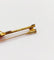 Broche Broche barrette Art déco en or 18k et pierre rouge 58 Facettes A06478