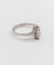 Bague 55 Bague solitaire en or blanc 18k avec diamants taille navette et baguettes 58 Facettes A06479