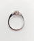 Bague 55 Bague solitaire en or blanc 18k avec diamants taille navette et baguettes 58 Facettes A06479