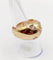 Bague 54 Bague dôme bombée en or rose 18k et diamants taille ancienne 58 Facettes A06475