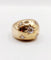 Bague 54 Bague dôme bombée en or rose 18k et diamants taille ancienne 58 Facettes A06475