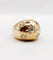Bague 54 Bague dôme bombée en or rose 18k et diamants taille ancienne 58 Facettes A06475