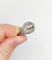 Bague 53.5 Bague bombée Art déco en or blanc 18k et platine, diamants 58 Facettes A06454