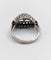 Bague 53.5 Bague bombée Art déco en or blanc 18k et platine, diamants 58 Facettes A06454