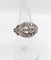 Bague 53.5 Bague bombée Art déco en or blanc 18k et platine, diamants 58 Facettes A06454