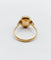 Bague 53 Bague antique en or rose 18k aux grenats de Perpignan 58 Facettes A06485