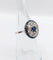 Bague 51 Bague cible Art déco en platine 900, saphir et diamants taille ancienne 58 Facettes A06489