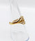 Bague 55.5 Bague toi et moi Art nouveau en or jaune 18k et perles 58 Facettes A06501