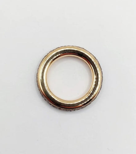 Bague 51 Pomellato Iconica - Alliance en or rose 18k et diamants bruns 58 Facettes A06511