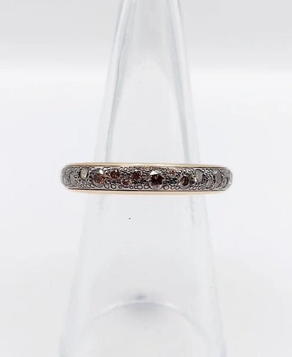 Bague 51 Pomellato Iconica - Alliance en or rose 18k et diamants bruns 58 Facettes A06511