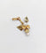 Pendentif Pendentif victorien fleur en or rose et jaune 18k et perles 58 Facettes A02325