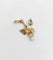 Pendentif Pendentif victorien fleur en or rose et jaune 18k et perles 58 Facettes A02325