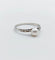 Bague 54.5 Bague Art déco en or blanc 18k avec perle et diamants taille rose 58 Facettes A00847